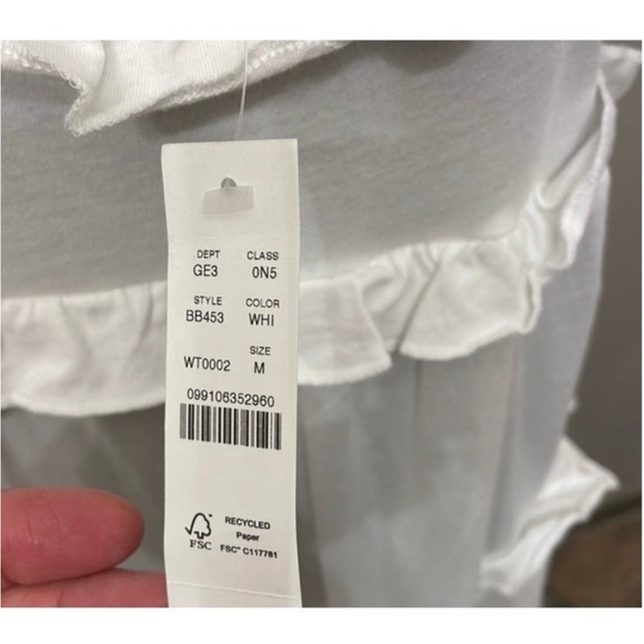 NWT J. Crew women’s summer white flare midi dress size M - Picture 7 of 10